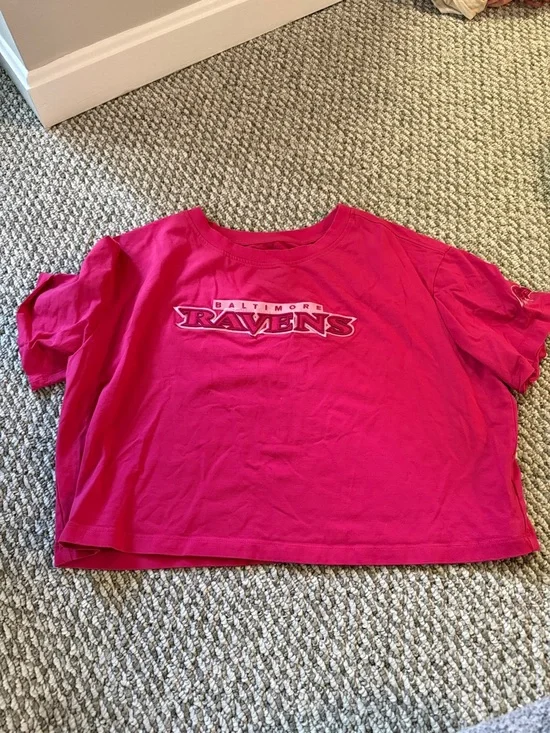 Pink Short-Sleeve Ravens Tee - Picture 1 of 2